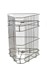 Picture of 3 frames basket, tangential, 26x41 cm, diameter 38 cm, stainless steel, Picture 1