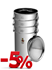 Picture of Bundle: 3 stackable storage tanks 50 kg with airtight lid, stainless steel (-5% Discount), Picture 1