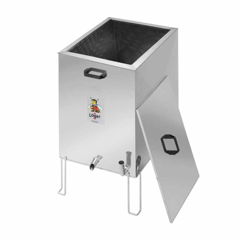 Logar rectangular steam wax melter for gas operation, stainless steel