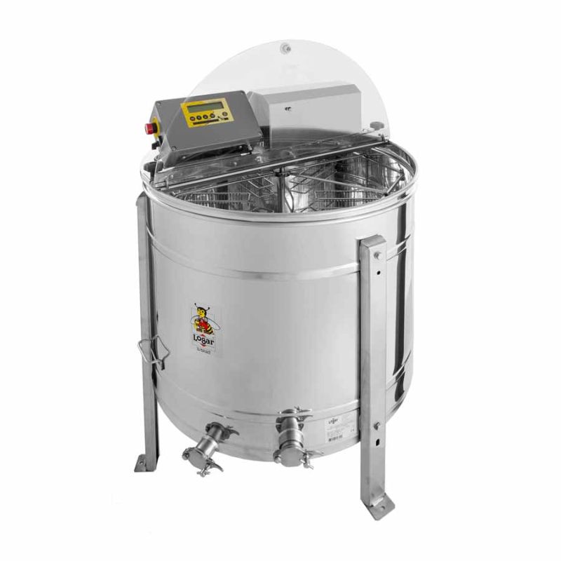 Logar 4-frame self-reversing extractor, 76 cm drum, 180 W motor, fully electronic, frames 31 x 48 cm DADANT