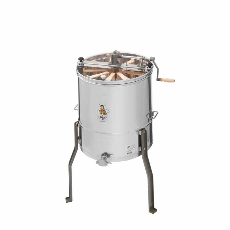 Logar 9-frame radial extractor, 52 cm tank, manual drive, frames 18 x 48 cm