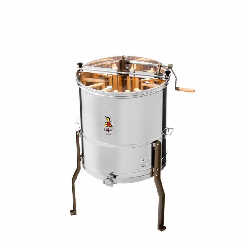 Logar 12-frame radial honey extractor, 63 cm tub, hand drive - Zander