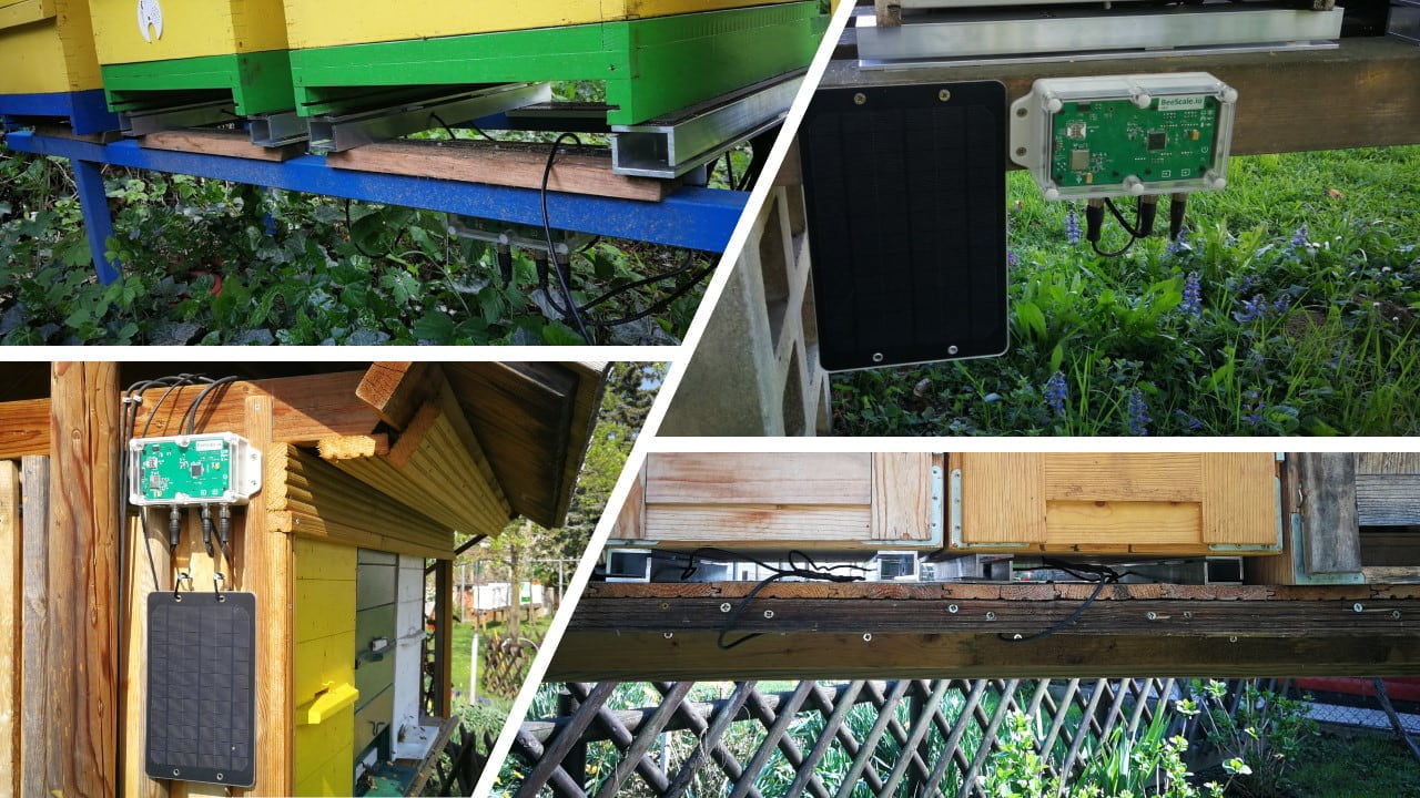 Beehive scale mounting examples