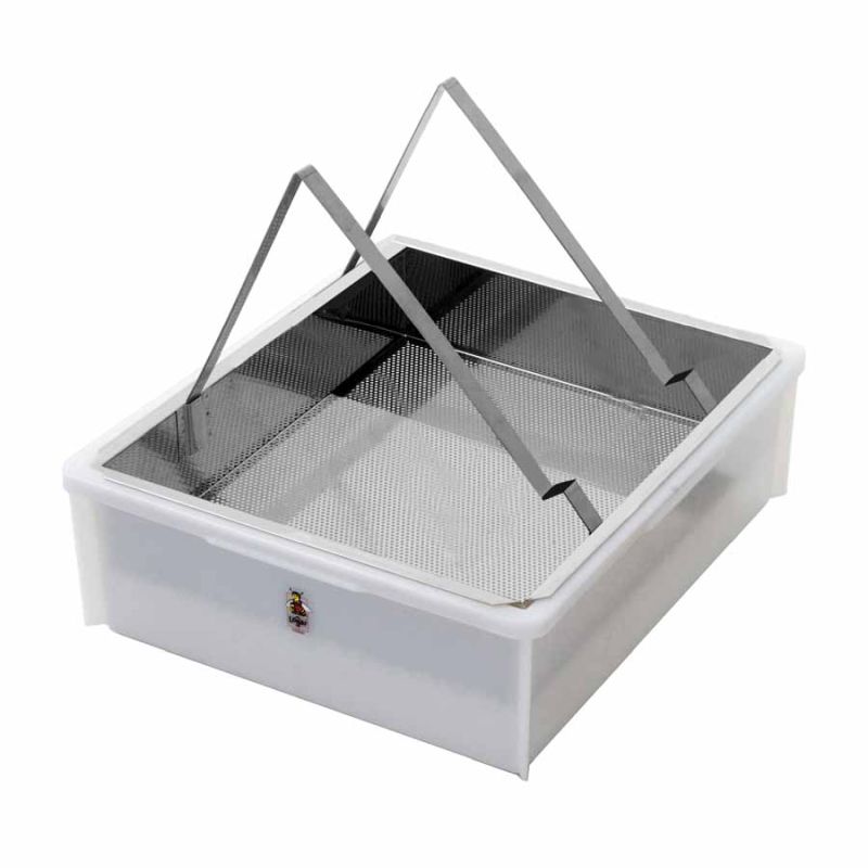 Uncapping station without frame rack