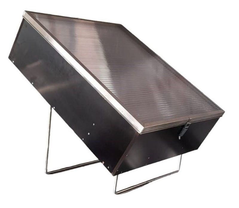 Logar rectangular steam wax melter for gas operation, stainless steel