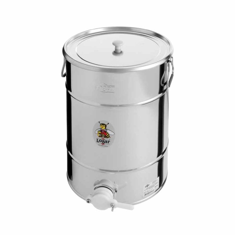 Logar 50 kg Honey Filling Container with Plastic Squeeze Valve